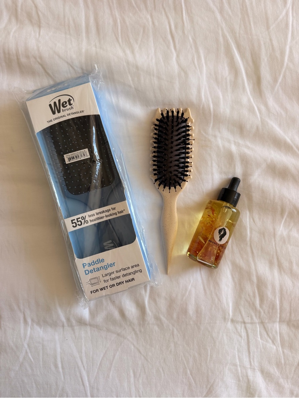 Bounce Curl Hair Oil + Edge Lift Brush + WET Brush